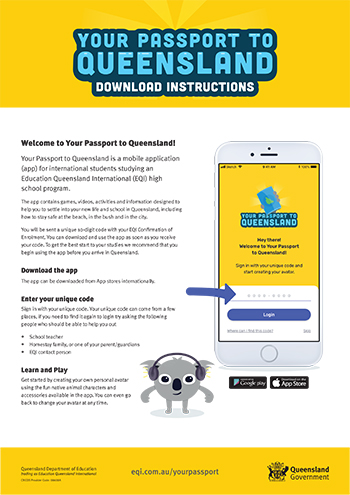 Your Passport to Queensland app download instructions
